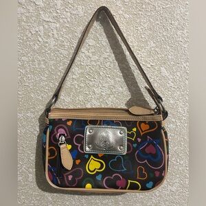 Colorful Heart Pattern Shoulder Bag